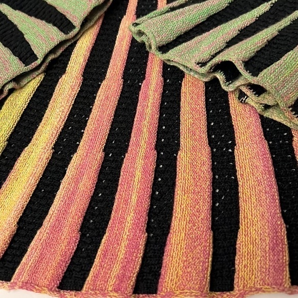 Sabri Ozel Angel Made In ITALY sweater Jacket Large multicolor Boho - Picture 7 of 8